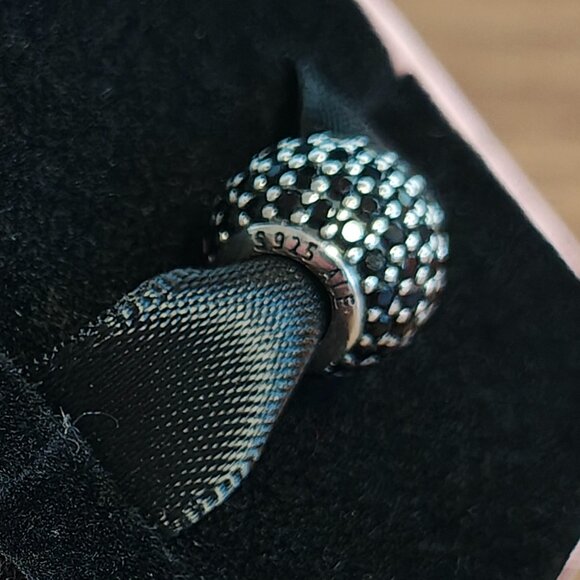 Authentic Retired Pave Lights Bead with Black Nano Crystal - 791051NCK - Picture 4 of 5